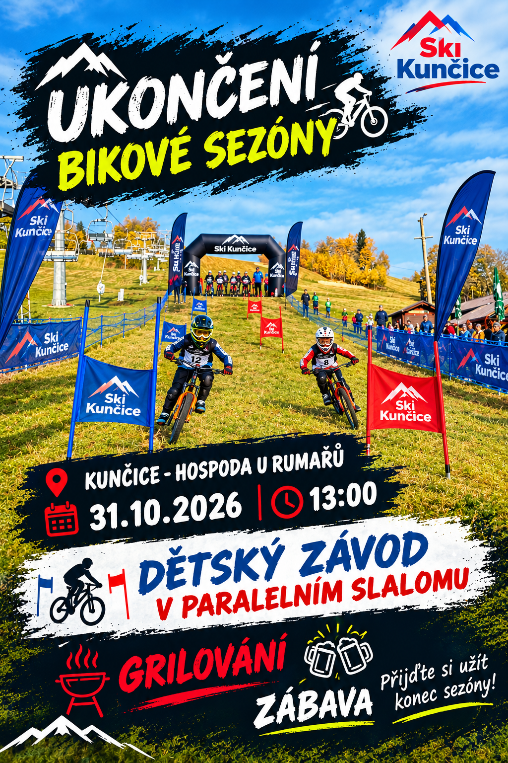 Ukončení bikové sezóny 31.10.2026 ve 13.00